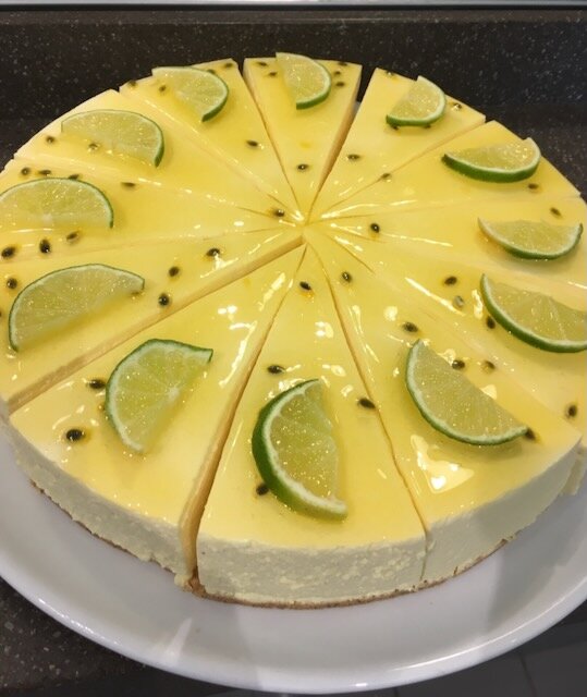 Lime-passionjuustokakku